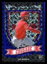 Jo Adell 2021 Panini Chronicles #3 Crusade Blue Velocity Los Angeles Angels
