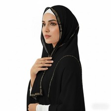 Premium Chiffon Hijab Rhinestone Pashmina Shawl Wrap Women Muslim Wedding Gift