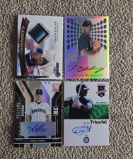 Five (5) Card Lot Of Seattle Mariners Autographs & Player Worn Cards