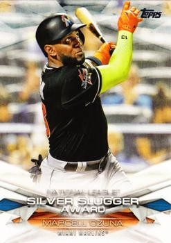 Marcell Ozuna 2018 Topps #MLBA-43 MLB Awards Miami Marlins