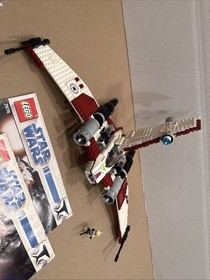 LEGO Star Wars V-19 Torrent 7674 w Manual & Mini Figure, Missing 1 Piece, No Box