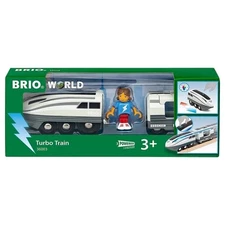 🔥 FREE SHIP BRIO World 36003 Turbo Train Speed Boost Interactive Blue Lights To