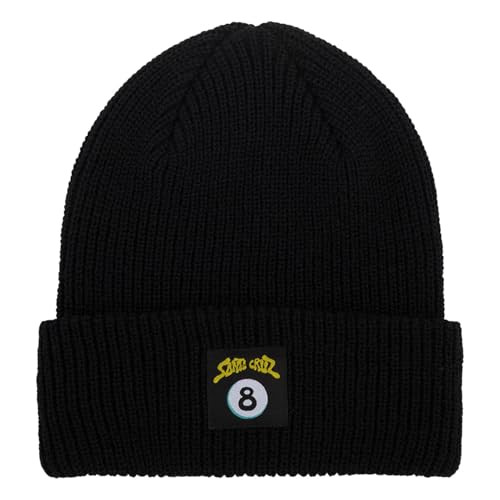 Шапка-конькобежец SANTA CRUZ унисекс Long Shoreman Winkowski Ocho Beanie, черная, Один размер