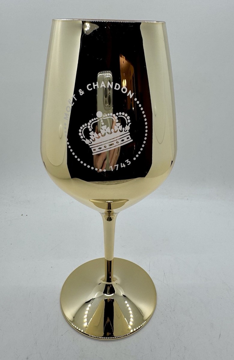 Moet & Chandon Imperial Gold Acrylic Champagne Glasses BRAND NEW
