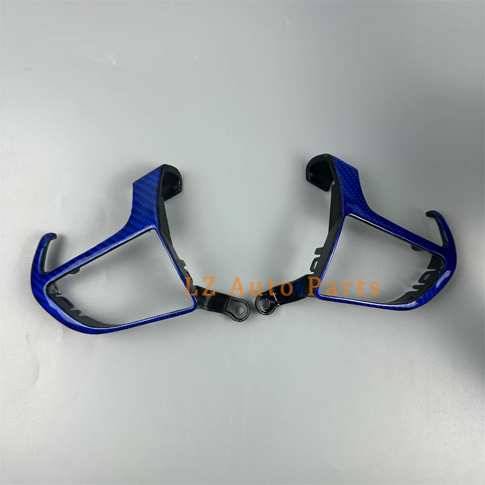 Marco decorativo del volante de fibra de carbono azul para Dodge Durango 2017 Foto 3 de 3