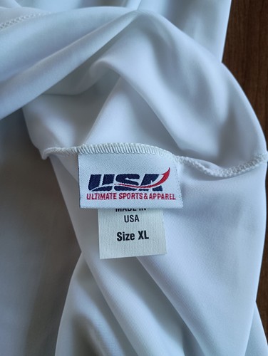 Ultimate Sports Apparel Mujer Blanco Cuello en V Lycra Poliéster Camisa Atlética Talla XL - Imagen 9 de 19