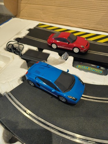 Scalextric Speed Stars Lamborghini Gallardo & Porsche 997 GT3 (U29) gebraucht - Bild 7 von 9