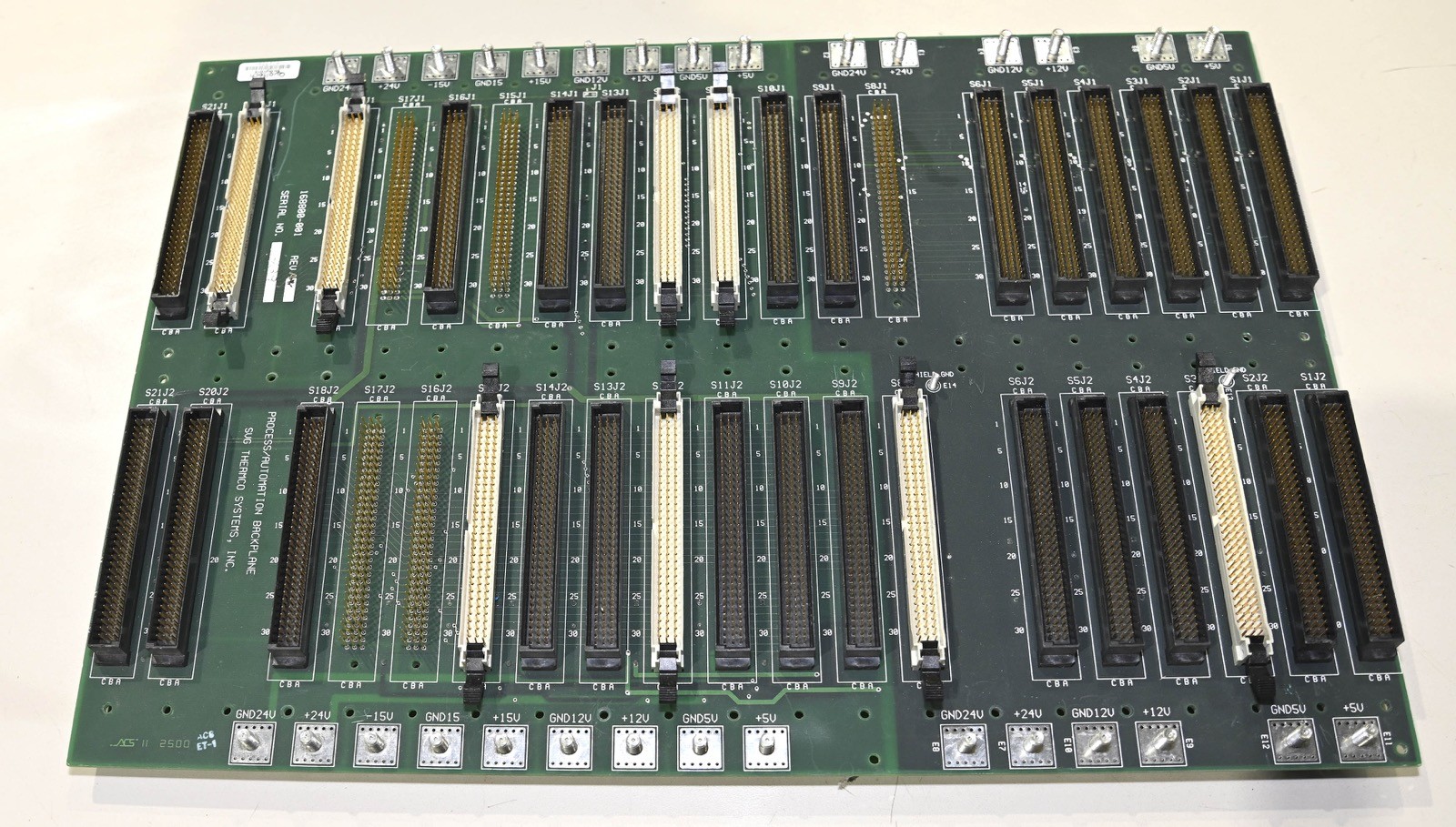 SVG Thermco Process/Automation Backplane 168800-01 Rev V