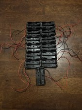  Lot of 13  AAA Plastic Battery Holder Box Case w/Wire Leads Holds 2 batteries