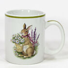 Certified International BUNNY TALES 14oz Mug Susan Winget Easter Flower Basket
