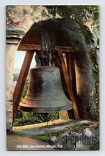 Postcard California San Gabriel CA Mission Bell Detail 1910s Unposted Divided
