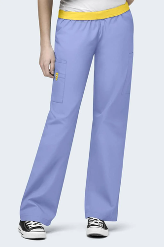 Women's Scrub Pant - Elastic Waistband, Straight Leg, Nurse Work Pants - Picture 12 of 67