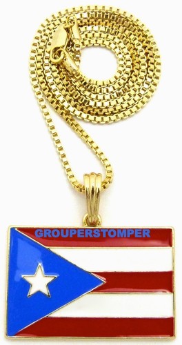 Puerto Rico Flagge kleiner Anhänger Halskette mit 24 Zoll Kette - Bild 2 von 19