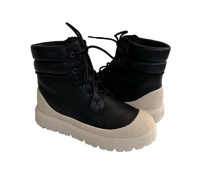 (取寄) アグオーストラリア メンズ ニューメル ハイ ウェザー ハイブリット ブーツ UGG Australia men UGG Australia Neumel High Weather Hybrid Boots (For Men) Black/Birch UGG MEN NEUMEL HIGH WEATHER HYBRID BLACK BIRCH LEATHER BOOT US MEN