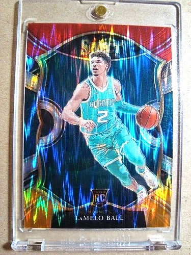2020-21 LaMelo Ball Select Rookie Red White Orange Shock Prizm RC 🔥🔥🔥