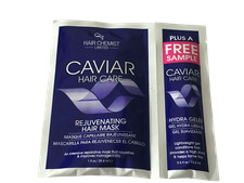 Lot of 3 Hair Chemist CAVIAR Rejuvenating Hair Mask 1 oz Pack  Bonus Gel NEW