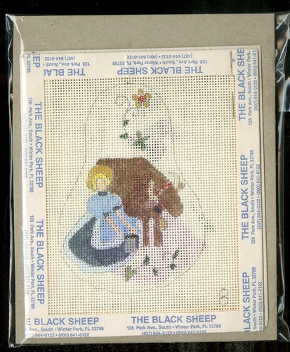 8 Maids Milking/9 Ladies Dancing Orn. Hand Painted Needlepoint Canvas Kit 18cnt - Picture 5 of 6