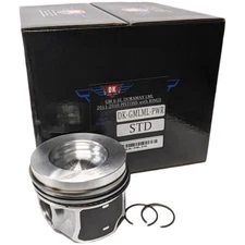 New DK Piston Set (8) w/ Rings - STD - 2011-2016 GM Duramax 6.6L LML