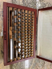 2FF  75PCS Starrett/Pratt & Whitney  Gage Block Set davis instruments Gage Block