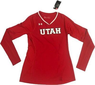 Under Armour Utah Utes Women's Long Sleeve Dri-Fit Red Small