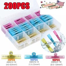 Heat Shrink Butt Wire Splice Connectors Seal Crimp Terminals Waterproof