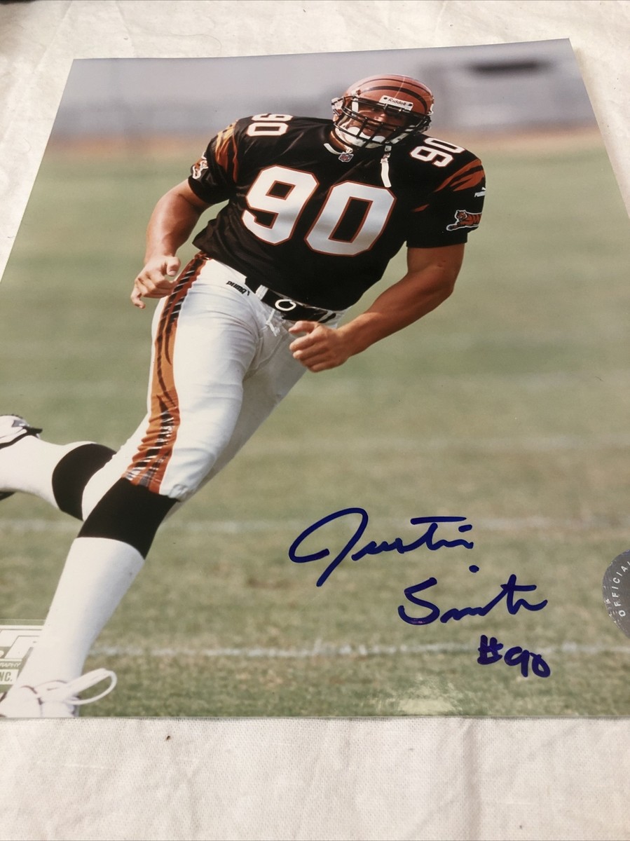 Justin Smith, Cincinnati Bengals, 49ers, Signed, Autographed, 8x10 Photo, Coa Justin Smith, Cincinnati Bengals, 49ers, Signed, Autographed, 8x10 Photo, Coa