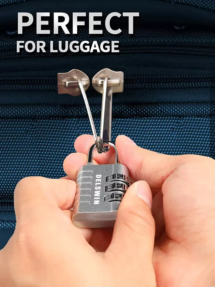 Candado de Combinacion Pequeño Pequeno de 3 Dígitos Para Casillero Paquete de 4