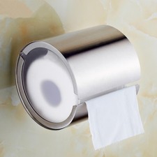 Wall Mounted SUS Toilet Paper Holder Brushed Roll Holder Bathroom Basket Modern