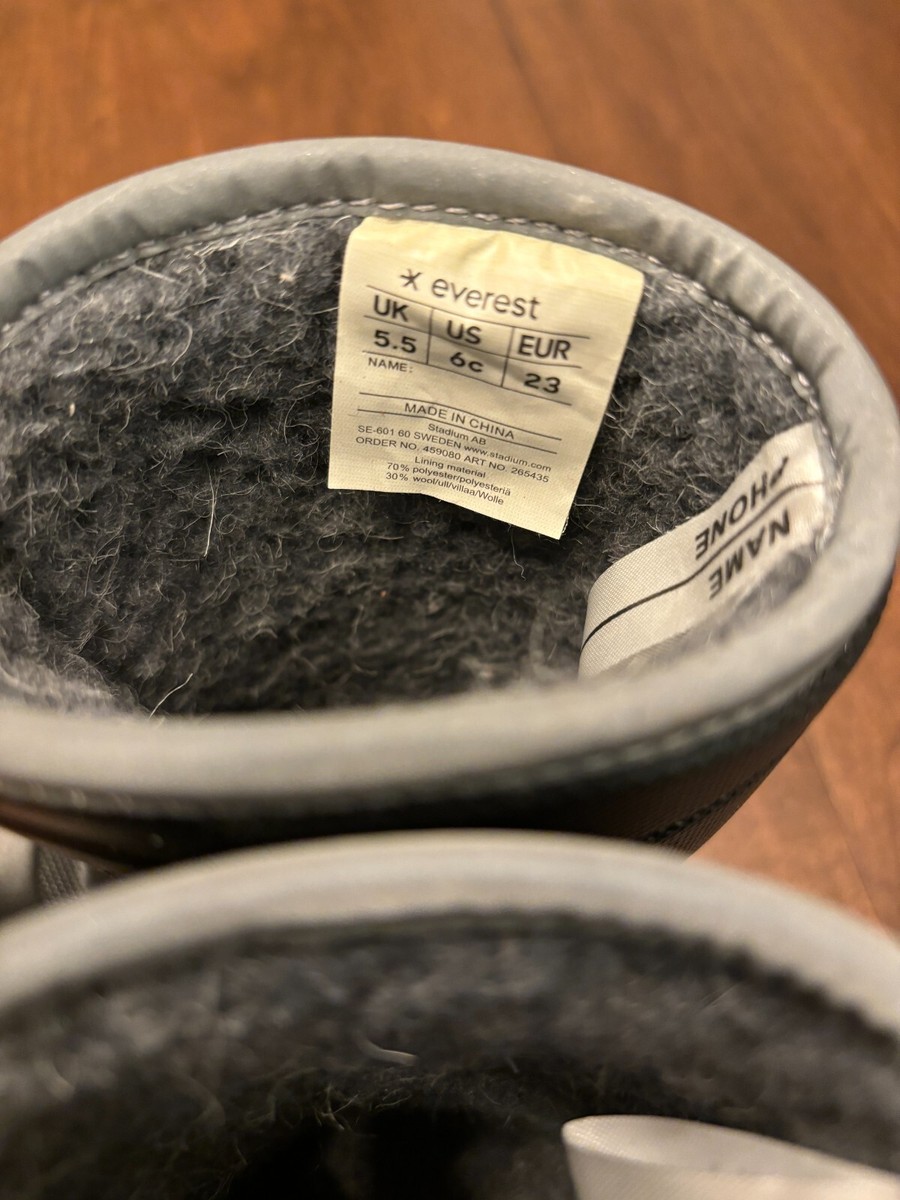 ののん  Everest (Bought in Sweden) Toddler Snow Boots Black Size 6 | eBay
