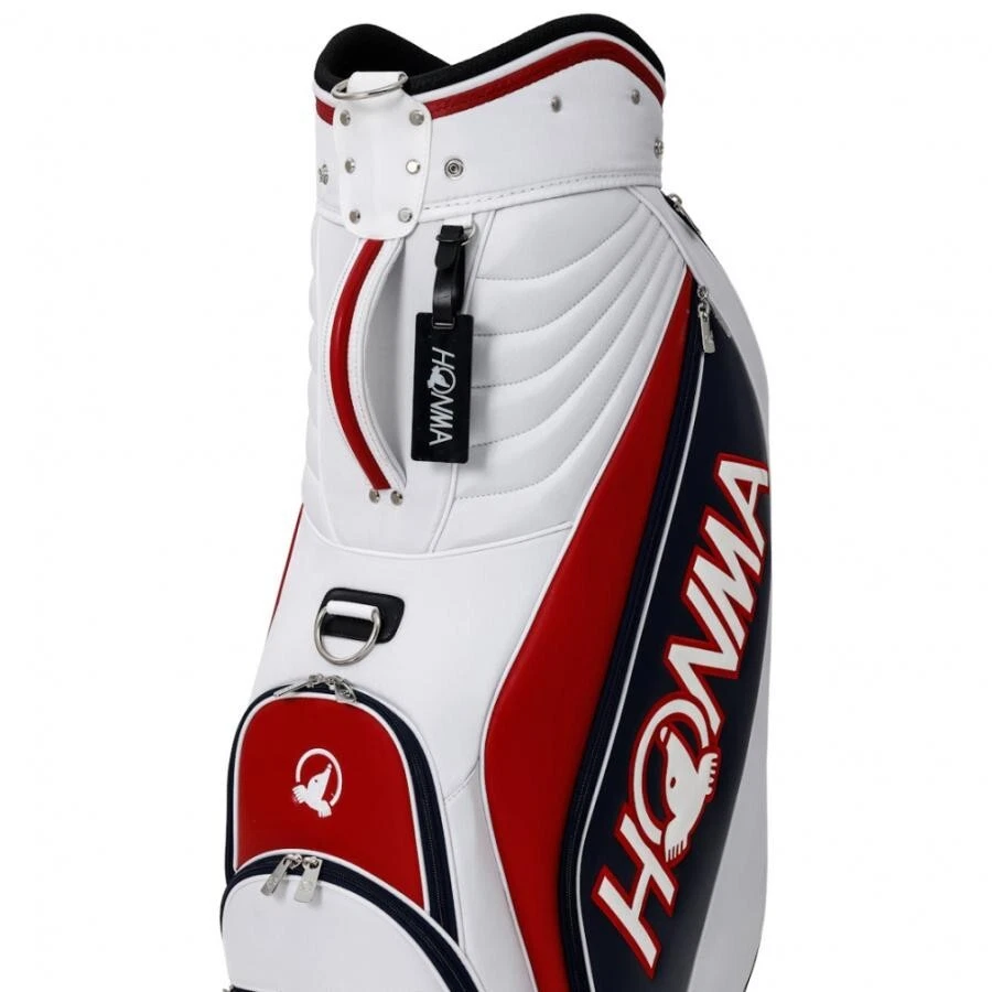 Bolsa de carro de golf estándar HONMA 9 x 47 pulgadas 5 vías 3,5 kg modelo 2024 divisor para hombres blanca Foto 4 de 4