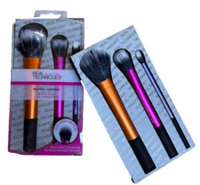 Image of 3pc Real Techniques Duo-Fiber Collection Makeup Brush Set Multi Brush Set