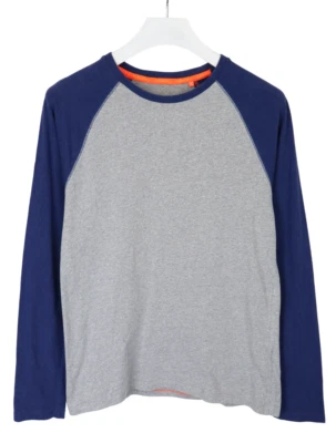 T-Shirt SUPERDRY Pour Homme Taille M Gris Mélangé Col Rond Manches Longues - Photo 1/4