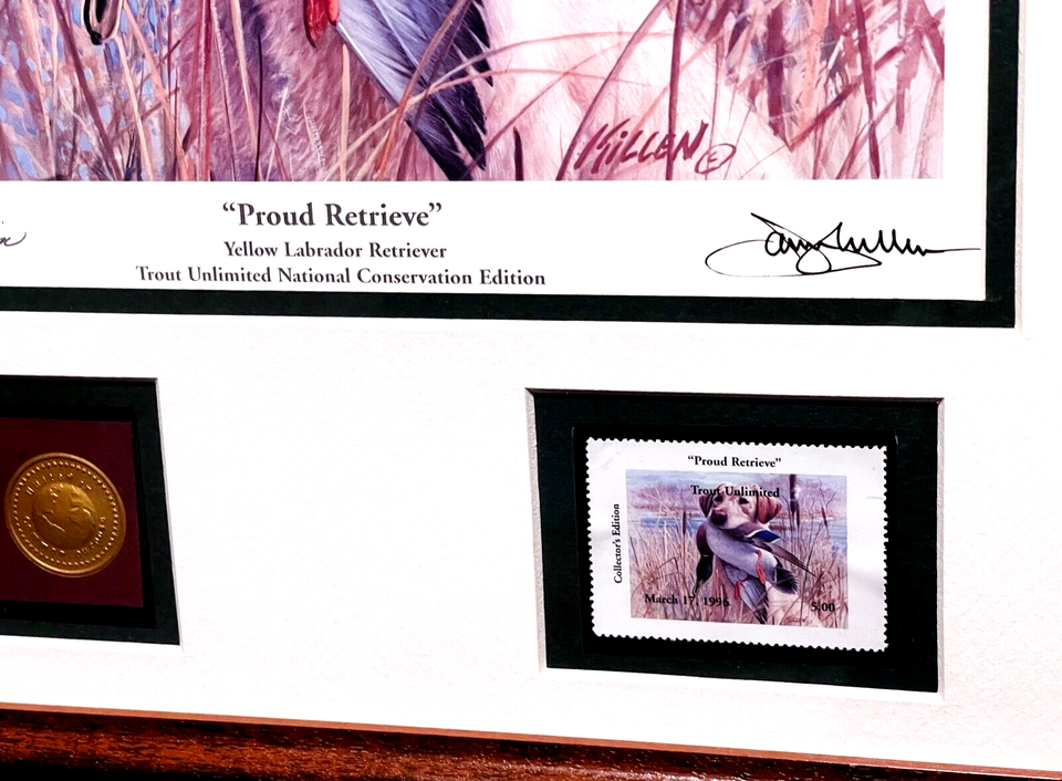 James Killen 1996 Trout Unlimited Stamp Print Medallion Edit W Stamp