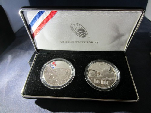 2018-P&D WWI PROOF SILVER DOLLAR & NAVY MEDAL SET 1.5 TROY OUNCE 2 COINS - Picture 6 of 10