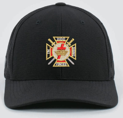 Masons Baseball Cap - Order of the Knights Templar - Masonic Black Hat
