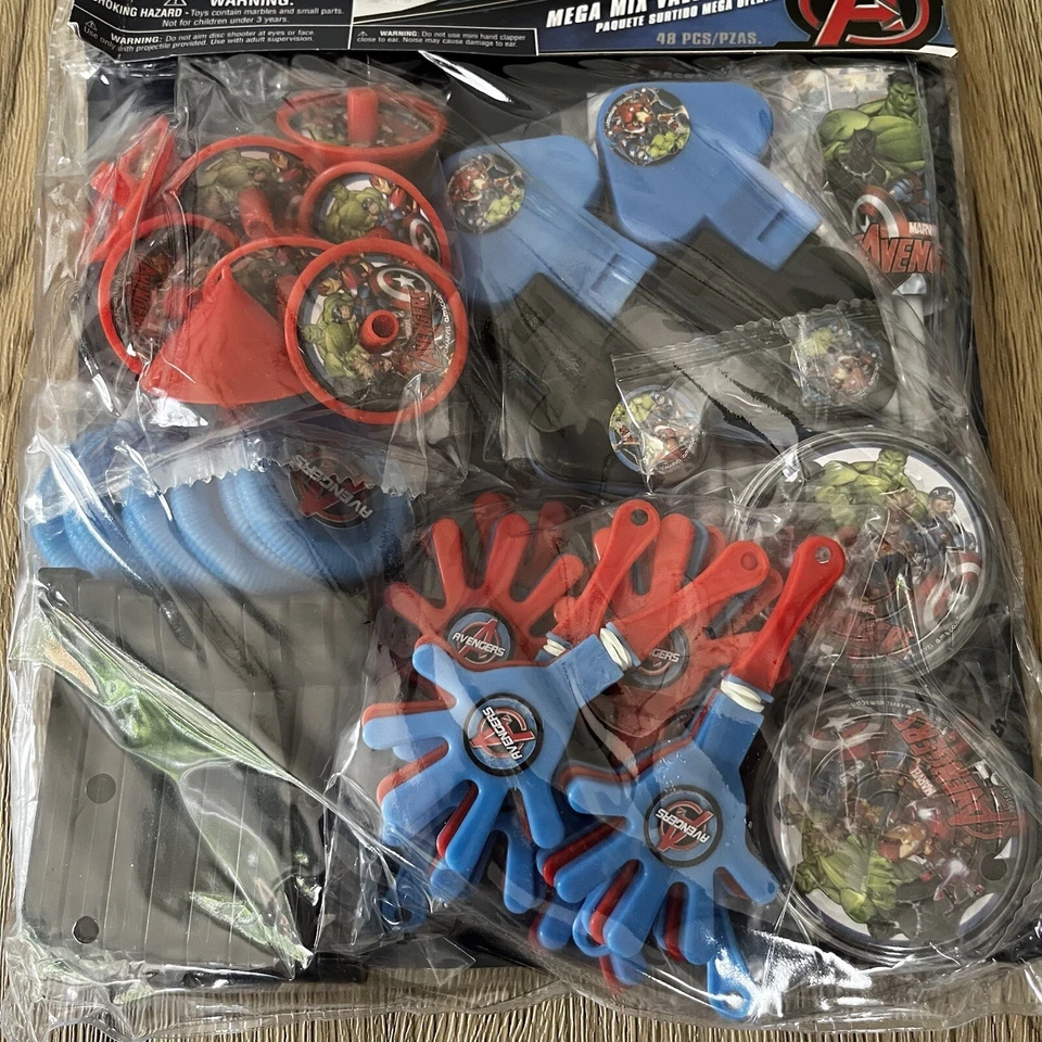Marvel Avengers 48 Piezas Mega Mix Value Pack Cumpleaños Fiesta Favores Suministros Niños Foto 4 de 4