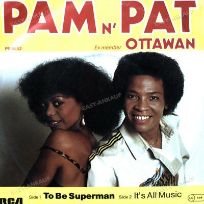 Pam N' Pat - To Be Superman / It's All Music 7in 1981 (VG/VG) .