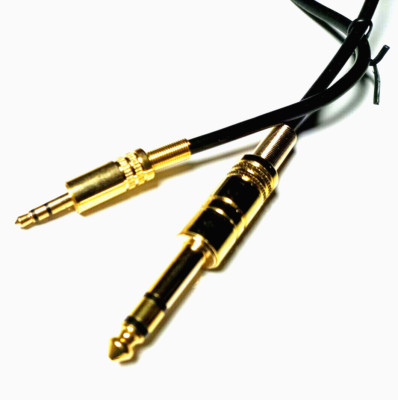 3m Audio Anschluß Kabel 6.3 6,3mm Klinke Stecker Klinken 3,5mm STECKER 3.5  