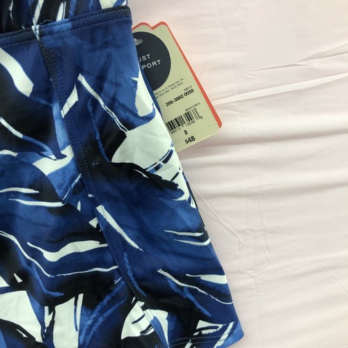 Tankini top St Johns Bay blu bianco supporto busto taglia 8 donna abbigliamento estivo nuovo - Foto 3 di 12