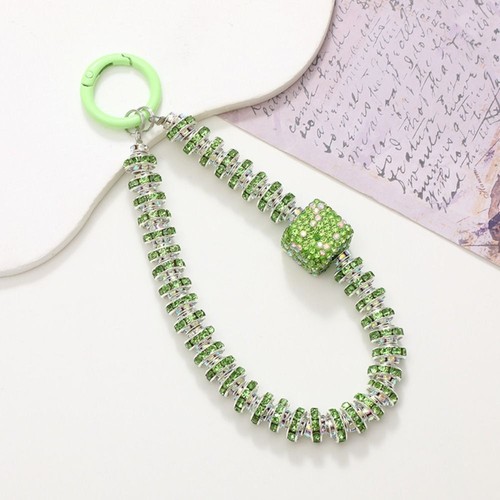 Bright Rhinestone Phone Lanyard Glitter Wrist Straps Phone Accessories - Photo 21 sur 21