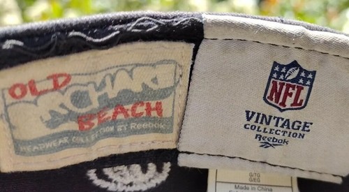 2 Vintage OAKLAND RAIDERS Caps.  LOGO ATHLETIC (Adj) & Reebok. (L/XL)  - Picture 6 of 13