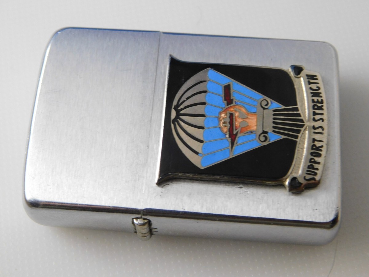 ZIPPO LIGHTER PAT PEND 2517191 US ARMY 101ST AIRBORNE PARACHUTE