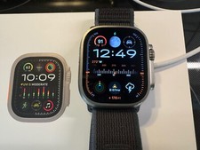 Apple Watch Ultra 2 49mm Titanium Case with Trail Loop - Blue/Black, M/L (GPS +