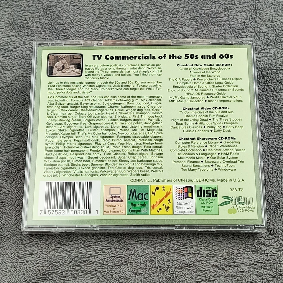 TV Commercials The 50's & 60's Volume 1 PC CD-ROM VGC - Image 3 of 4