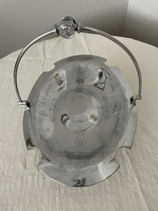 Victorian Inspired Brides Basket Silver Plate