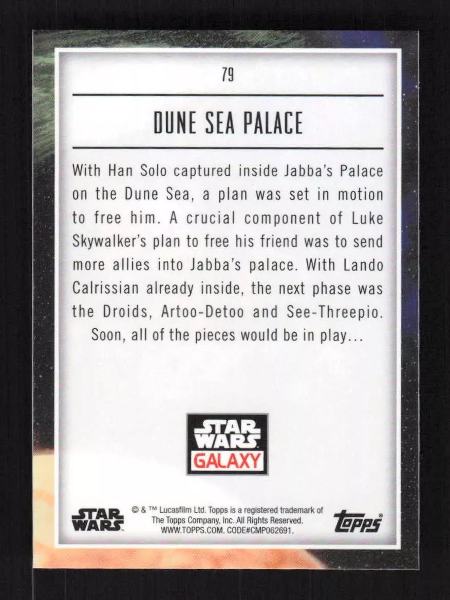 2023 Topps Chrome Star Wars Galaxy #79 Dune Sea Palace