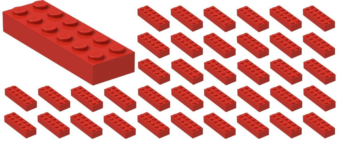 ☀️50x NEW LEGO 2x6 RED Bricks #2456 BULK Parts Star wars ☀️50x NEW LEGO 2x6 RED Bricks #2456 BULK Parts Star wars