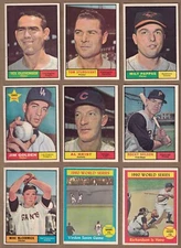 1961 Topps Baseball (265-370) * You Pick * Conditions Listed