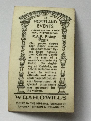 HOMELAND EVENTS Wills Cigarette Cards - sold individually - TAKE YOUR PICK! - Picture 92 of 95