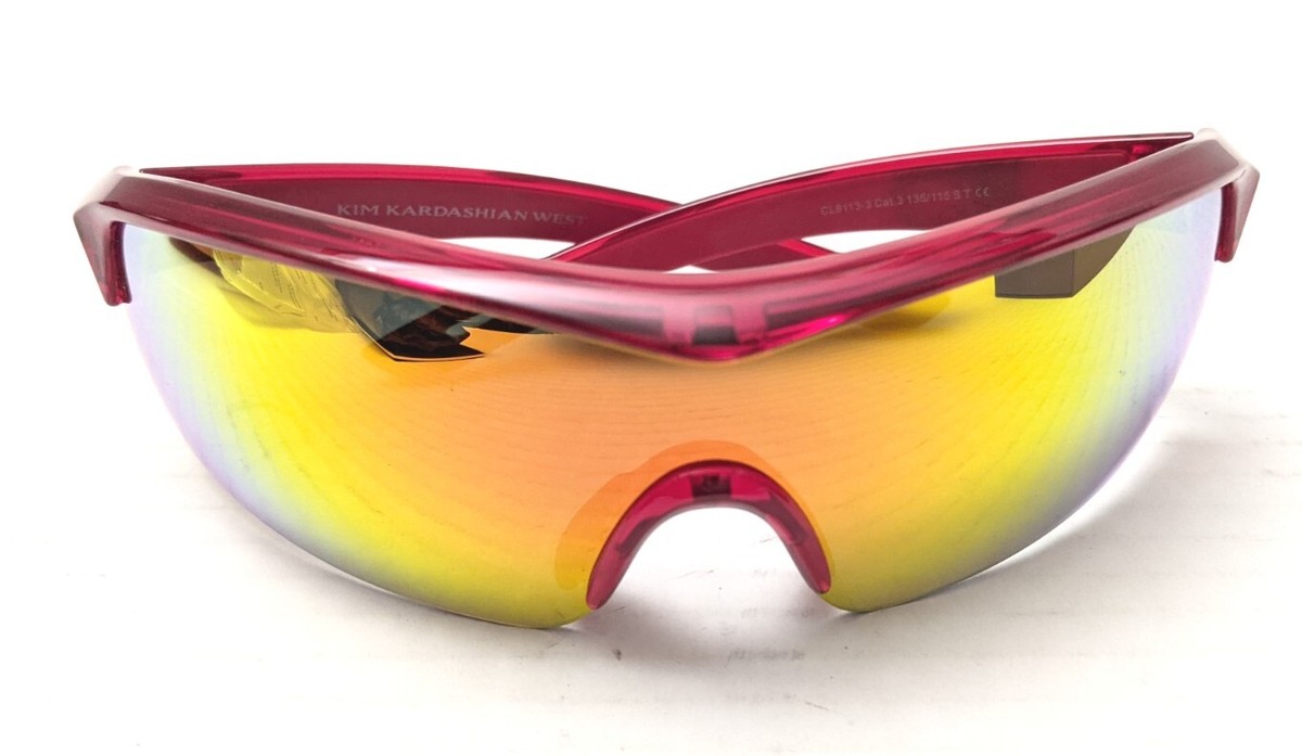 RARE CAROLINA LEMKE x KIM KARDASHIAN WEST ‘Gemini’ Neon Pink Shield Sunglasses 398ae1d9-47cb-4a0c-8bb9-  main image 2